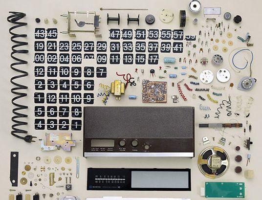 Flip Down Clock Disassembled